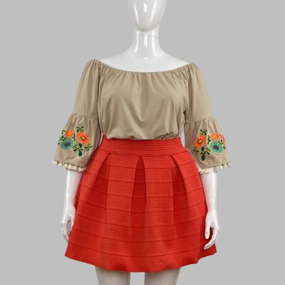 Umgee boho top with flared sleeves and embroidery - Picture 4 of 5